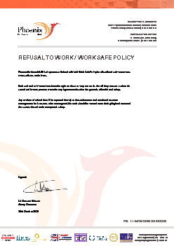 WORKSAFE STATEMENT